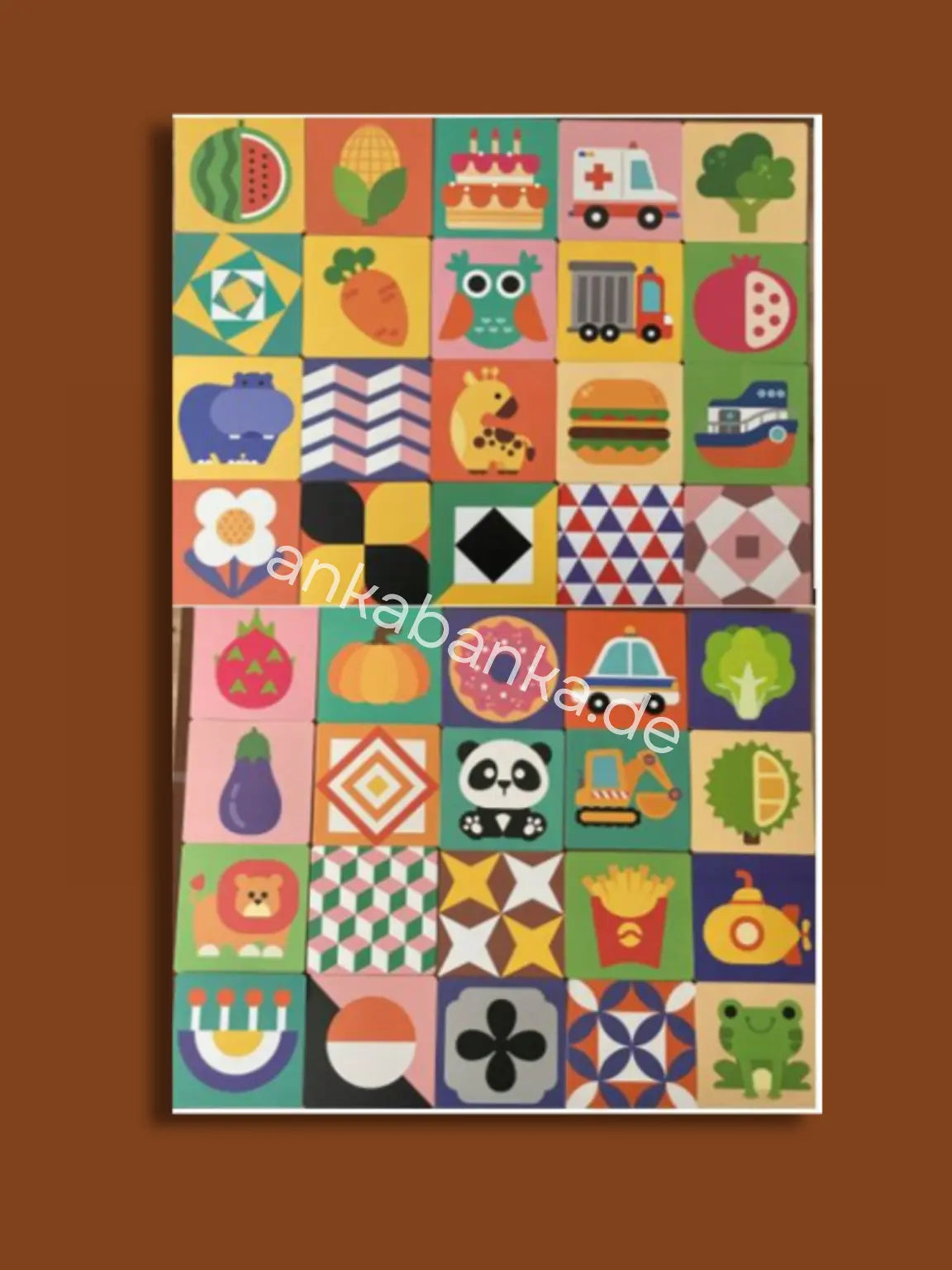 Montessori Sinnes Karten für Babies bis 12 Monate alt ankabanka