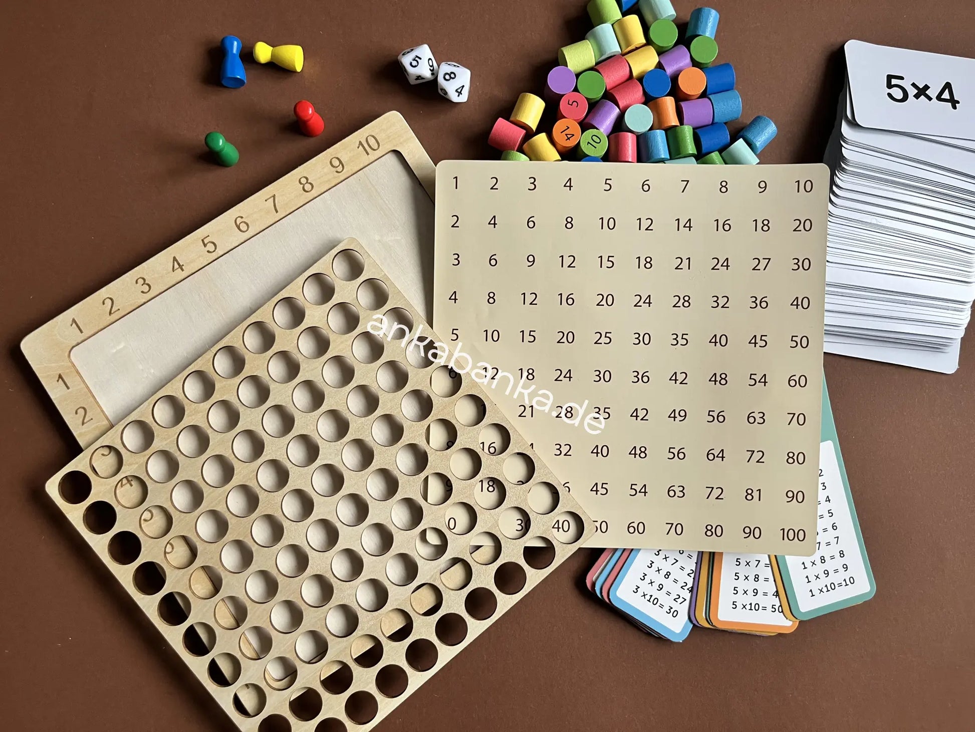 Montessori Einmaleins Spiel mit Anleitung anka banka details