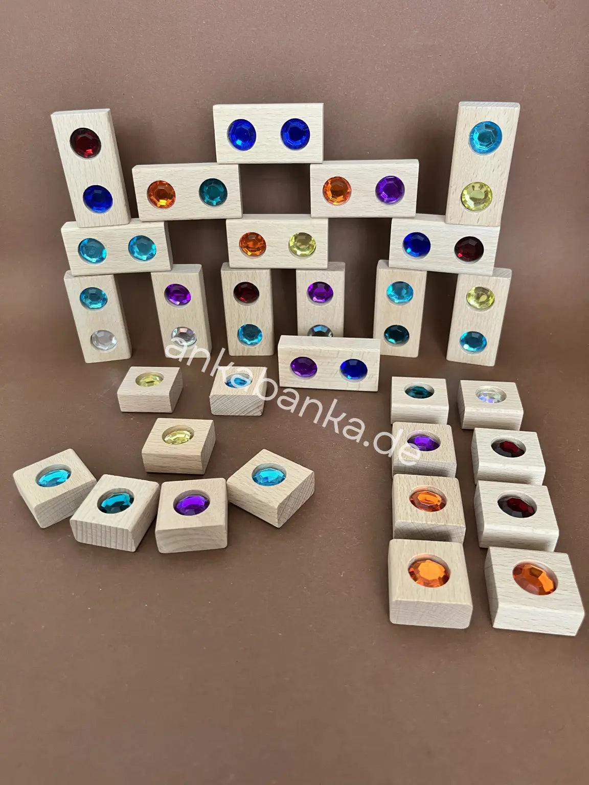 Montessori Funkelsteine Bausteine Anka Banka Weihnachten geschenk ideen 30 Stck