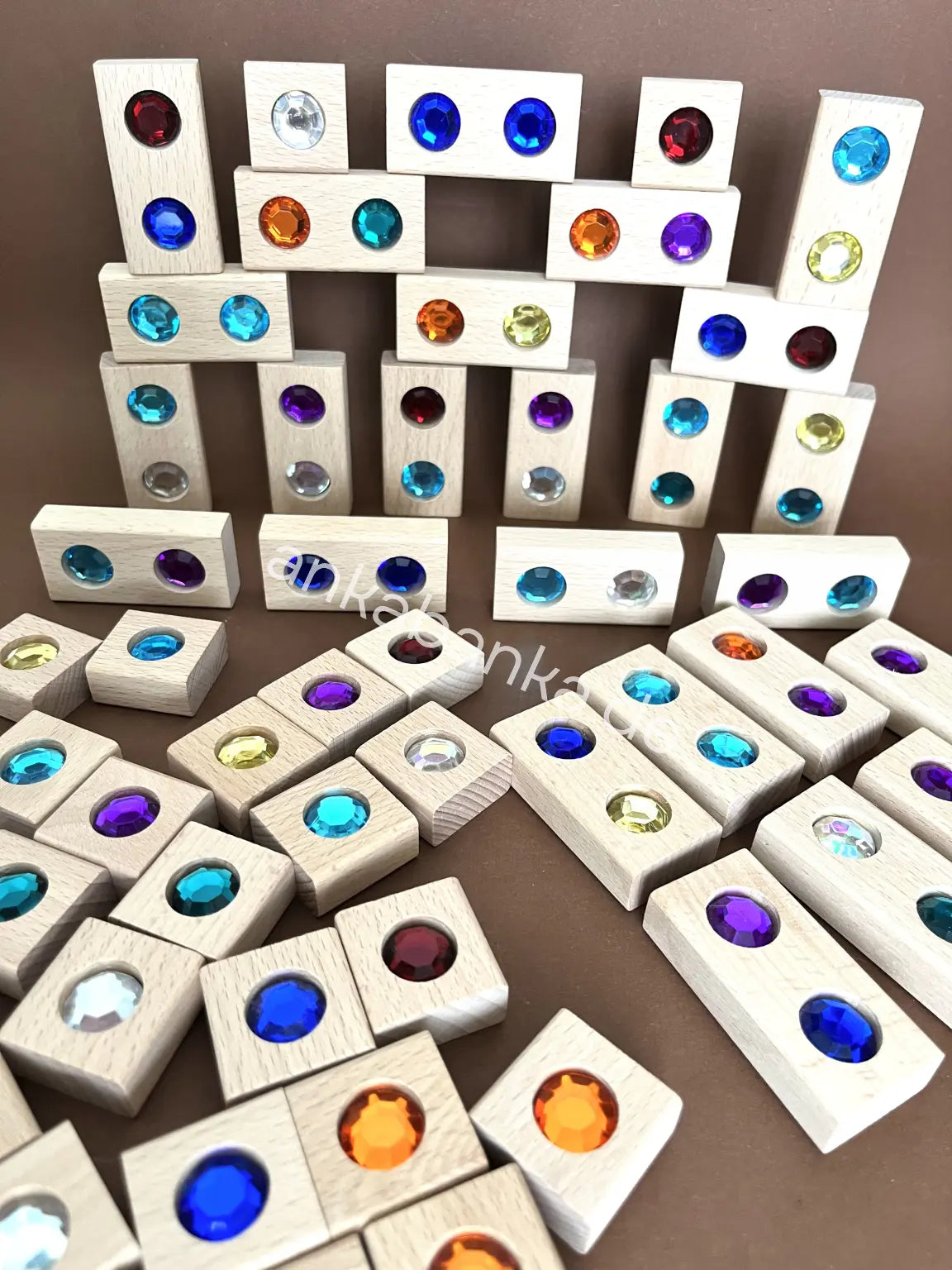 Montessori Funkelsteine Bausteine Anka Banka Weihnachten Geschenk ideen für Kinder Bunt