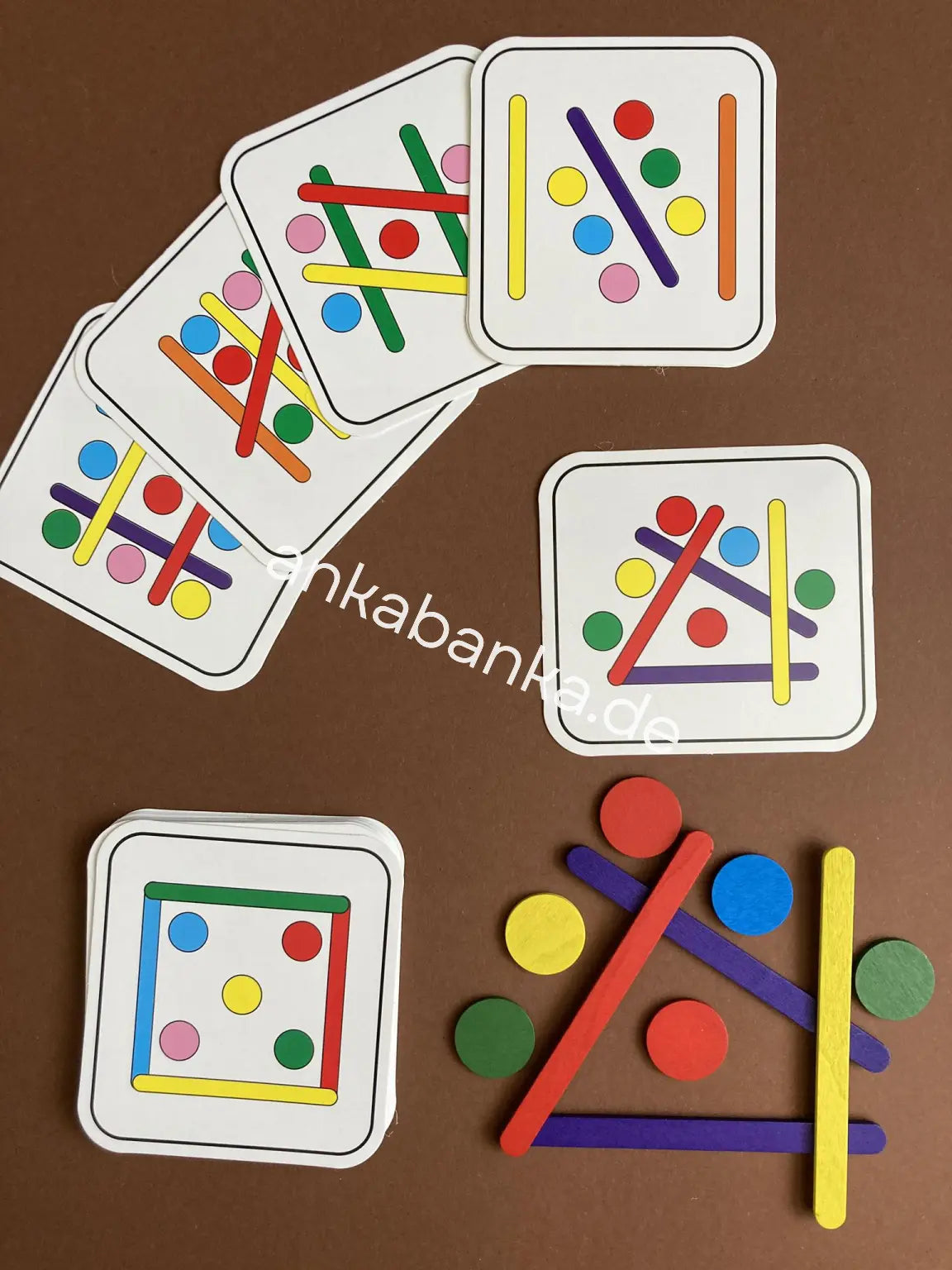 Montessori Legespiel pädagogische Lernspiel