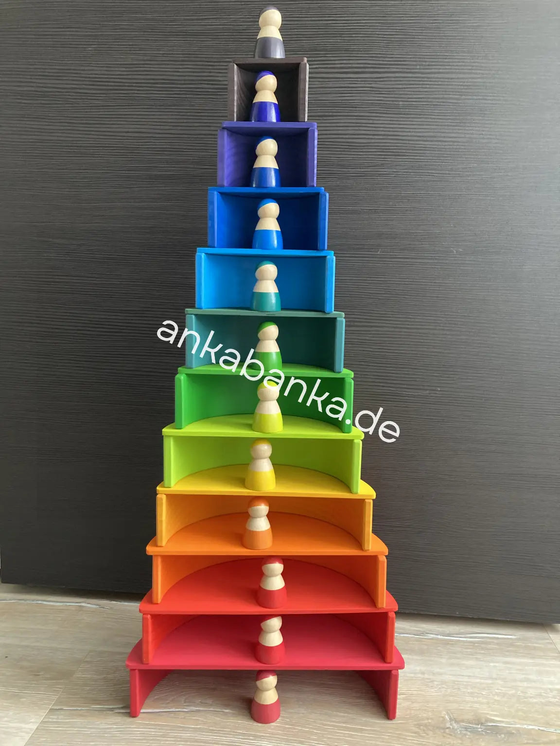 Montessori Regenbogen Set anka banka Turm