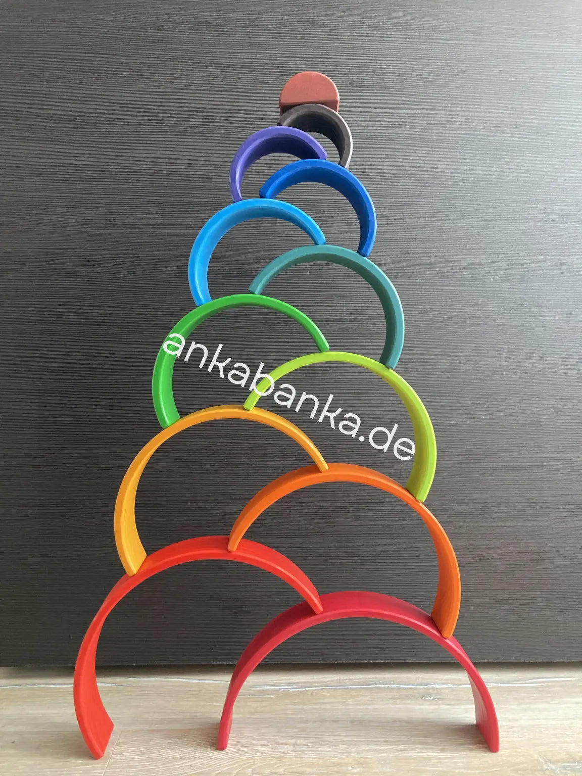 Montessori Regenbogen Set anka banka Konstruktion aus Regenbogen 