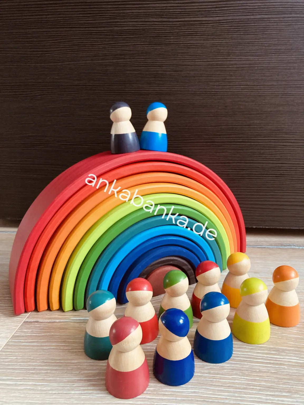 Montessori Regenbogen Set anka banka Close Up