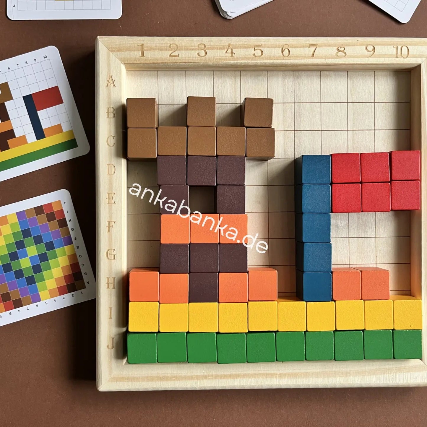 Montessori Pixel Matrix Puzzle Anka Banka