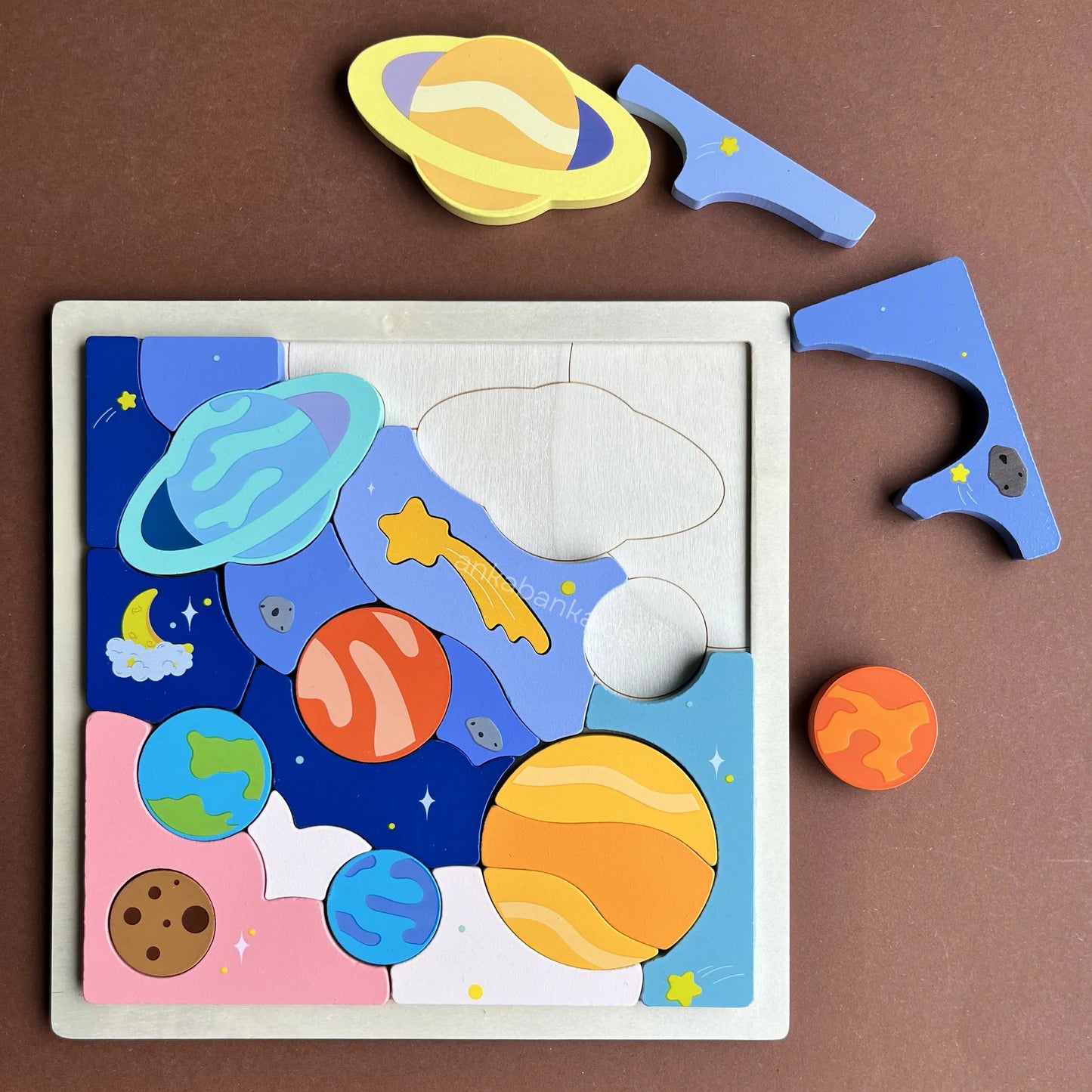 Weltall-Puzzle mit 24 Teilen 6